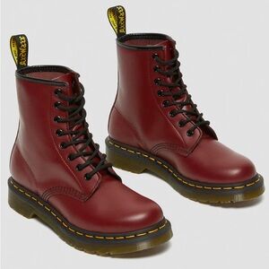 Dr. Martens 1460 smooth cherry combat boots